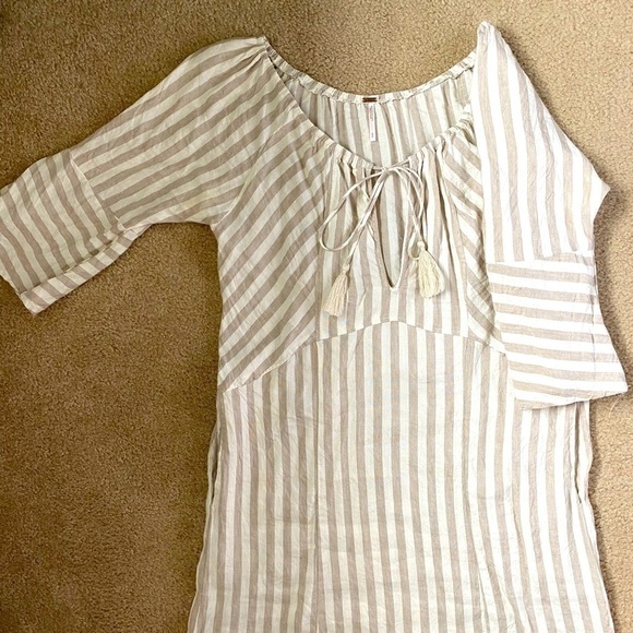 Free People Bell Sleeve Striped  Tunic - Picture 5 of 5